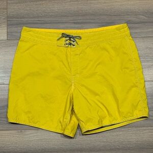 Birdwell X Todd Snyder 310 Stone-Washed Board Short Beach Britches Yellow - 38